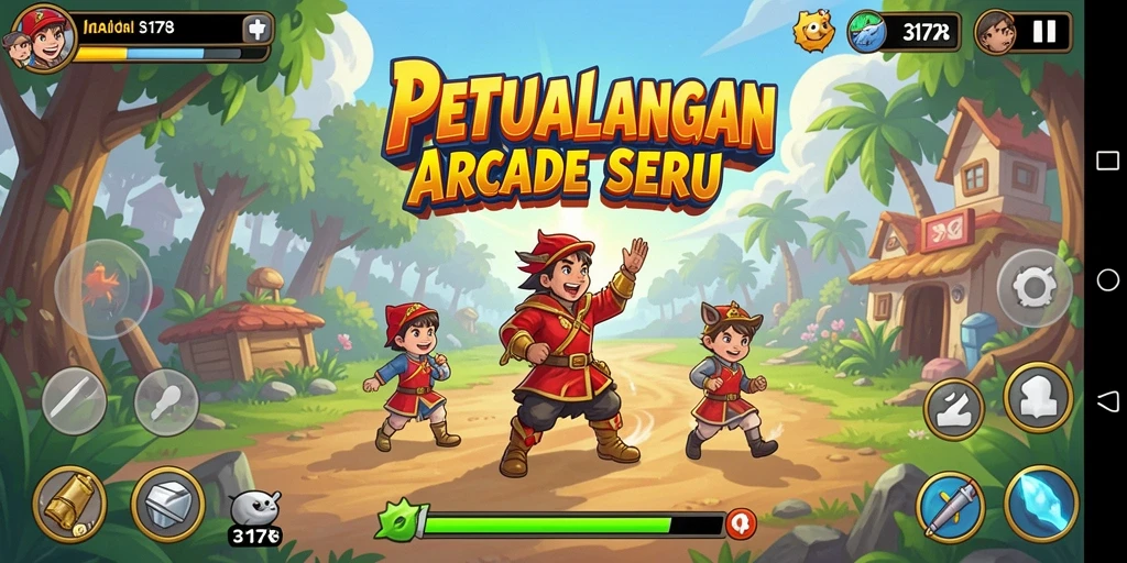 Tampilan gameplay seru dan menantang dalam 3178.