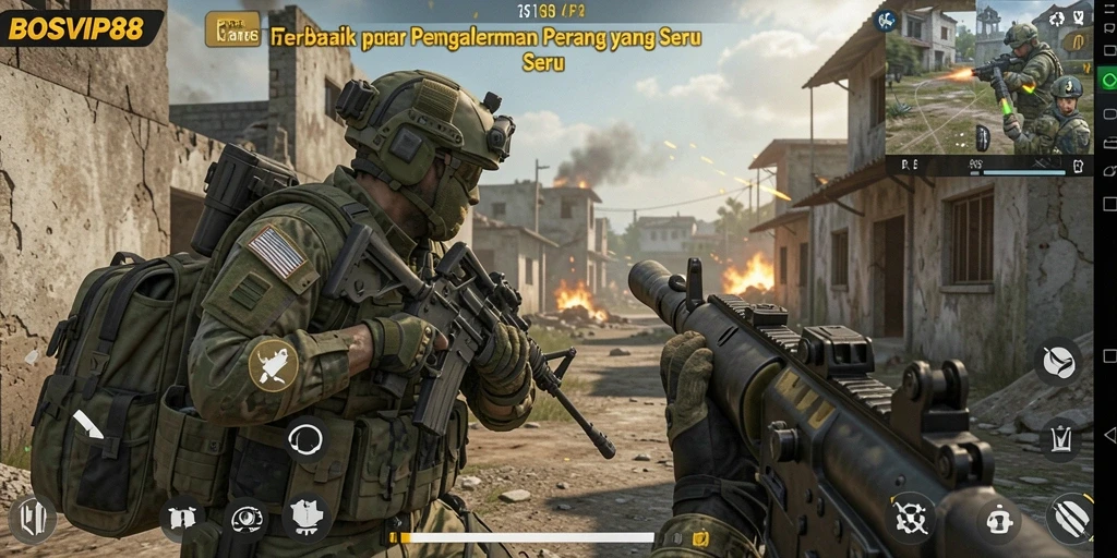 Gameplay menegangkan di BOSVIP88 dengan aksi FPS.