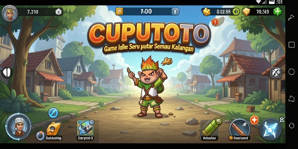 Tampilan gameplay CUPUTOTO yang menarik dan menyenangkan.