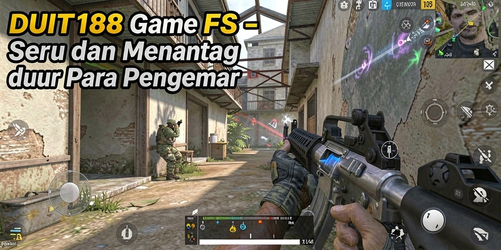 Tangkapan layar menampilkan pemain beraksi dalam pertempuran FPS yang intens.