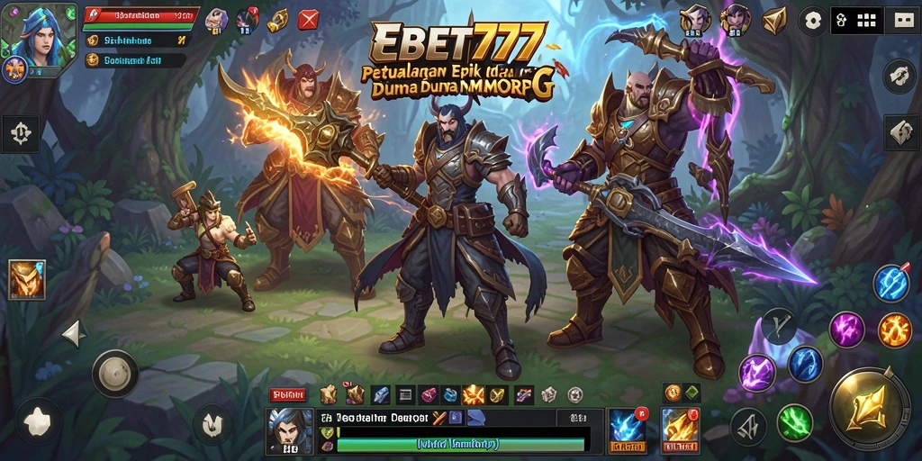 Tampilan gameplay EBET777 yang memukau dalam dunia MMORPG.