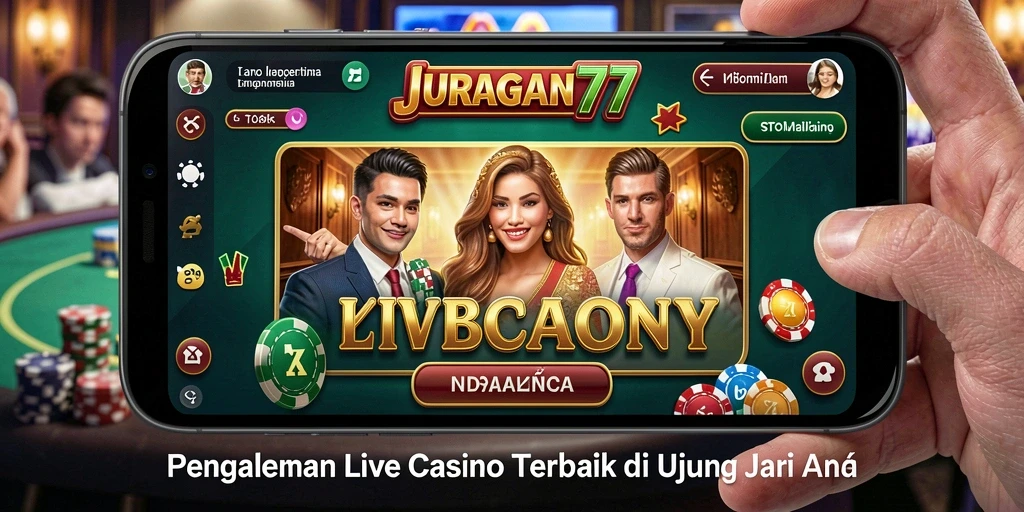 Tampilan gameplay Live Casino yang menarik dari JURAGAN77.