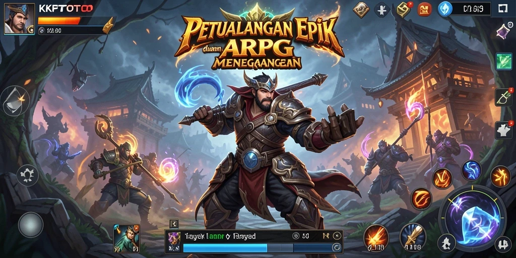 Tampilan gameplay KPKTOTO menunjukkan aksi pertarungan yang mendebarkan.