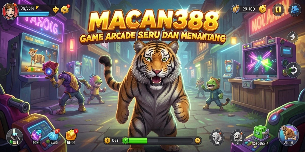 Tampilan gameplay menarik dari MACAN388 dengan karakter yang beragam.