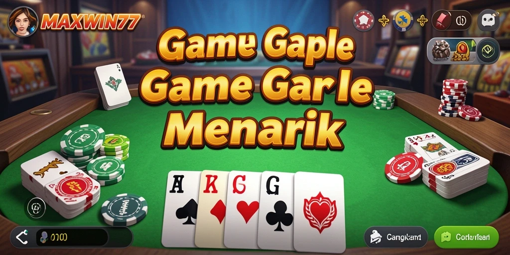 Tangkapan layar gameplay Gaple yang seru di MAXWIN77.
