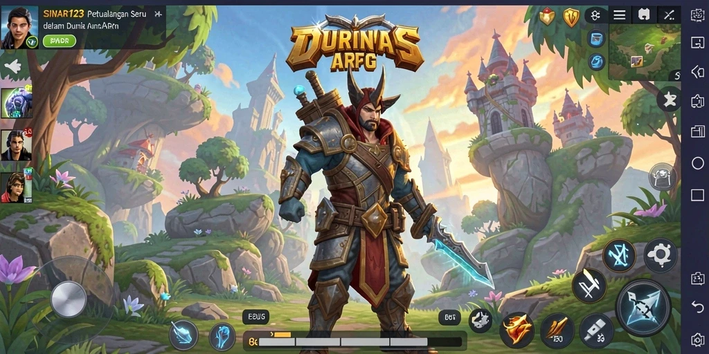 Tampilan gameplay ARPG yang mendebarkan dan penuh aksi.