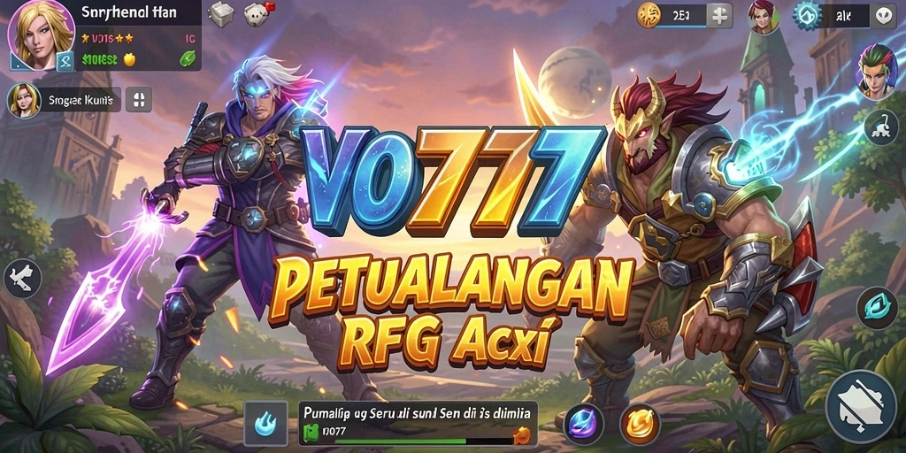 Tangkapan layar VO777 menampilkan aksi seru dalam pertempuran ARPG.